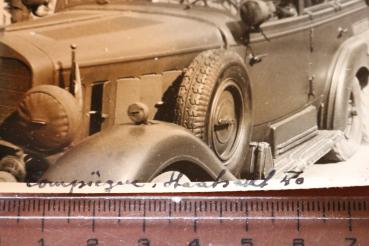 Preview: old photo - Adolf Hitler with his entourage in his Mercedes W31 in Compiègne France